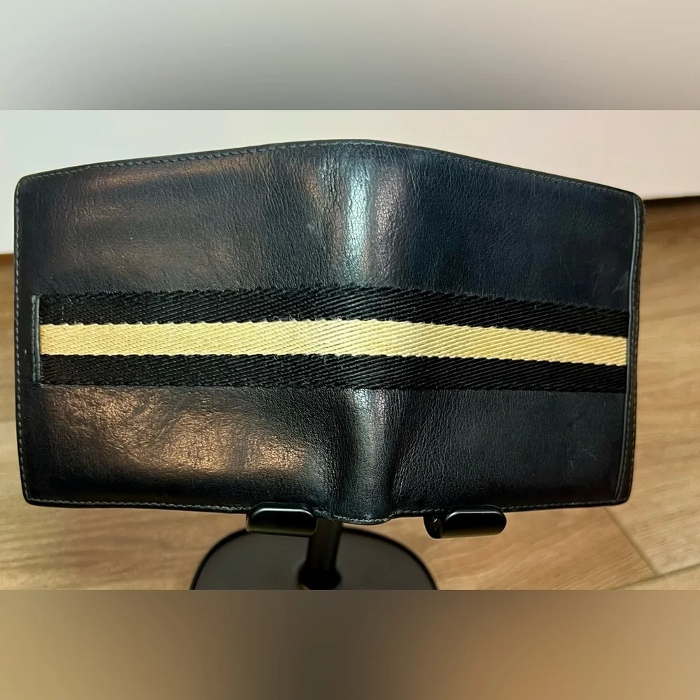 BALLY Tollen Black Leather Bi-fold Wallet
